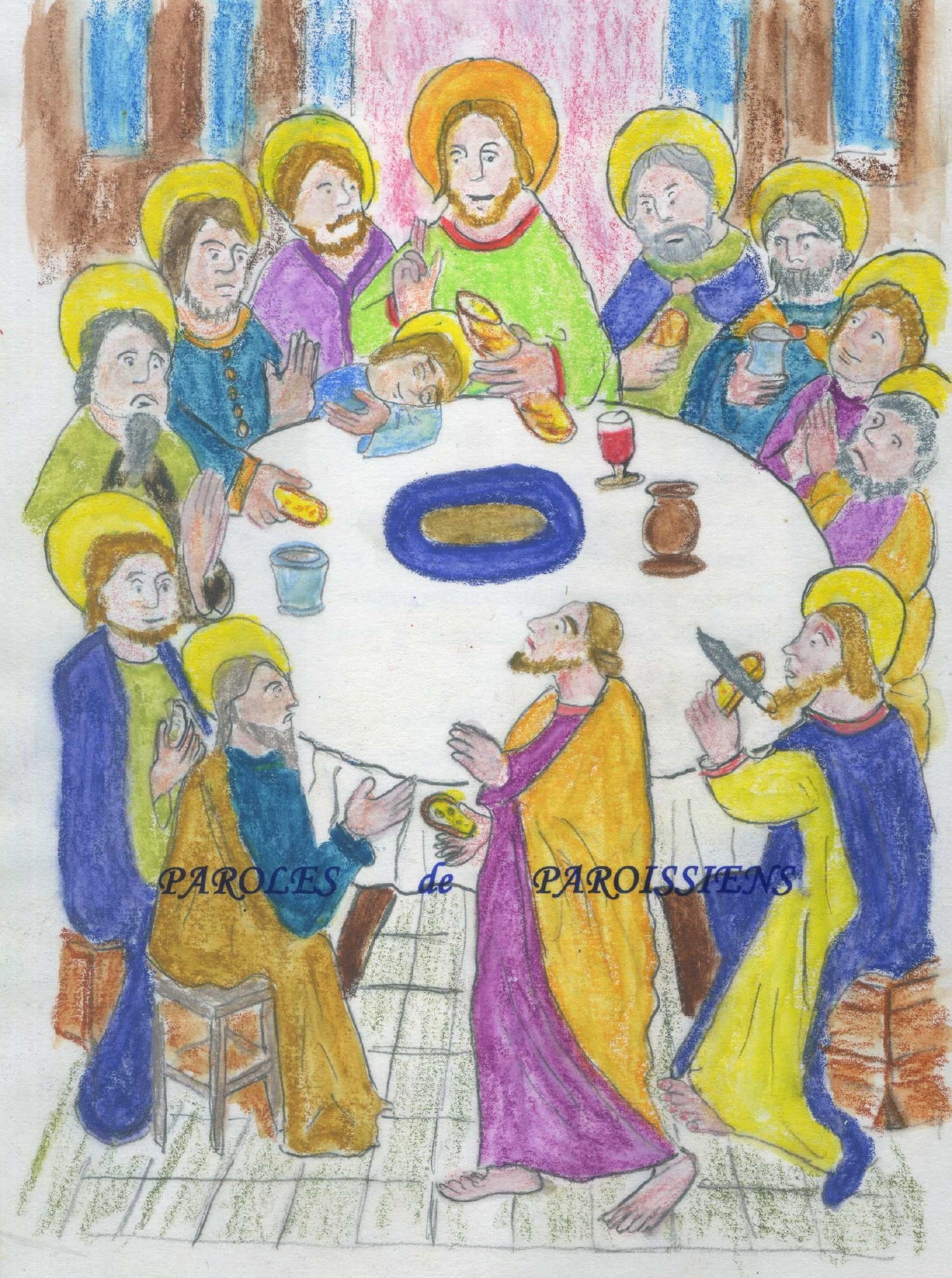 Évangile selon saint Jean 13,1-15
Avant la fête de la Pâque, sachant que l’heure était venue pour lui de passer de ce monde à son Père, Jésus, ayant aimé les siens qui étaient dans le monde, les aima jusqu’au bout.
Au cours du repas, alors que le diable a déjà mis dans le cœur de Judas, fils de Simon l’Iscariote, l’intention de le livrer, Jésus, sachant que le Père a tout remis entre ses mains, qu’il est sorti de Dieu et qu’il s’en va vers Dieu, se lève de table, dépose son vêtement, et prend un linge qu’il se noue à la ceinture ; puis il verse de l’eau dans un bassin. Alors il se mit à laver les pieds des disciples et à les essuyer avec le linge qu’il avait à la ceinture. Il arrive donc à Simon-Pierre, qui lui dit : « C’est toi, Seigneur, qui me laves les pieds ? » Jésus lui répondit : « Ce que je veux faire, tu ne le sais pas maintenant ; plus tard tu comprendras. » Pierre lui dit : « Tu ne me laveras pas les pieds ; non, jamais ! » Jésus lui répondit : « Si je ne te lave pas, tu n’auras pas de part avec moi. » Simon-Pierre lui dit : « Alors, Seigneur, pas seulement les pieds, mais aussi les mains et la tête ! » Jésus lui dit : « Quand on vient de prendre un bain, on n’a pas besoin de se laver, sinon les pieds : on est pur tout entier. Vous-mêmes, vous êtes purs, mais non pas tous. » Il savait bien qui allait le livrer ; et c’est pourquoi il disait : « Vous n’êtes pas tous purs. »
Quand il leur eut lavé les pieds, il reprit son vêtement, se remit à table et leur dit : « Comprenez-vous ce que je viens de faire pour vous ? Vous m’appelez “Maître” et “Seigneur”, et vous avez raison, car vraiment je le suis. Si donc moi, le Seigneur et le Maître, je vous ai lavé les pieds, vous aussi, vous devez vous laver les pieds les uns aux autres. C’est un exemple que je vous ai donné afin que vous fassiez, vous aussi, comme j’ai fait pour vous. »
Pour vivre la Semaine Sainte, cliquer sur ce lien
https://dimancheprochain.org/9879-dimanche-de-paques/ Évangile selon saint Jean 13,1-15
Avant la fête de la Pâque, sachant que l’heure était venue pour lui de passer de ce monde à son Père, Jésus, ayant aimé les siens qui étaient dans le monde, les aima jusqu’au bout.
Au cours du repas, alors que le diable a déjà mis dans le cœur de Judas, fils de Simon l’Iscariote, l’intention de le livrer, Jésus, sachant que le Père a tout remis entre ses mains, qu’il est sorti de Dieu et qu’il s’en va vers Dieu, se lève de table, dépose son vêtement, et prend un linge qu’il se noue à la ceinture ; puis il verse de l’eau dans un bassin. Alors il se mit à laver les pieds des disciples et à les essuyer avec le linge qu’il avait à la ceinture. Il arrive donc à Simon-Pierre, qui lui dit : « C’est toi, Seigneur, qui me laves les pieds ? » Jésus lui répondit : « Ce que je veux faire, tu ne le sais pas maintenant ; plus tard tu comprendras. » Pierre lui dit : « Tu ne me laveras pas les pieds ; non, jamais ! » Jésus lui répondit : « Si je ne te lave pas, tu n’auras pas de part avec moi. » Simon-Pierre lui dit : « Alors, Seigneur, pas seulement les pieds, mais aussi les mains et la tête ! » Jésus lui dit : « Quand on vient de prendre un bain, on n’a pas besoin de se laver, sinon les pieds : on est pur tout entier. Vous-mêmes, vous êtes purs, mais non pas tous. » Il savait bien qui allait le livrer ; et c’est pourquoi il disait : « Vous n’êtes pas tous purs. »
Quand il leur eut lavé les pieds, il reprit son vêtement, se remit à table et leur dit : « Comprenez-vous ce que je viens de faire pour vous ? Vous m’appelez “Maître” et “Seigneur”, et vous avez raison, car vraiment je le suis. Si donc moi, le Seigneur et le Maître, je vous ai lavé les pieds, vous aussi, vous devez vous laver les pieds les uns aux autres. C’est un exemple que je vous ai donné afin que vous fassiez, vous aussi, comme j’ai fait pour vous. »
Pour vivre la Semaine Sainte, cliquer sur ce lien
https://dimancheprochain.org/9879-dimanche-de-paques/