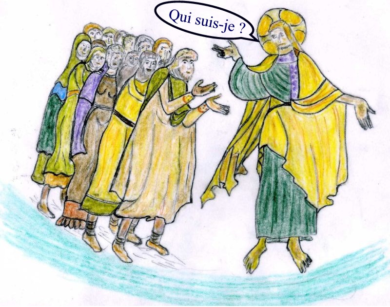 Luc 9,18-24
En ce jour-là, Jésus était en prière à l'écart. Comme ses disciples étaient là, il les interrogea : « Au dire des foules, qui suis-je? » Ils répondirent: « Jean le Baptiste; mais pour d'autres, Élie; et pour d'autres, un prophète d'autrefois qui serait ressuscité. » Jésus leur demanda : « Et vous, que dites-vous ? Pour vous, qui suis-je ? » Alors Pierre prit la parole et dit: « Le Christ, le Messie de Dieu. » Mais Jésus, avec autorité, leur défendit vivement de le dire à personne, et déclara: « Il faut que le Fils de l'homme souffre beau¬coup, qu'il soit rejeté par les anciens, les grands prêtres et les scribes, qu'il soit tué, et que, le troisième jour, il ressuscite. »
Il leur disait à tous : « Celui qui veut marcher à ma suite, qu'il renonce à lui-même, qu'il prenne sa croix chaque jour et qu'il me suive. Car celui qui veut sauver sa vie la perdra; mais celui qui perdra sa vie à cause de moi la sauvera. »
http://croire.la-croix.com/Textes-du-dimanche/2016/12e-dimanche-ordinaire-dimanche-19-juin-2016/Silence-a-propos-du-Messie Luc 9,18-24
En ce jour-là, Jésus était en prière à l'écart. Comme ses disciples étaient là, il les interrogea : « Au dire des foules, qui suis-je? » Ils répondirent: « Jean le Baptiste; mais pour d'autres, Élie; et pour d'autres, un prophète d'autrefois qui serait ressuscité. » Jésus leur demanda : « Et vous, que dites-vous ? Pour vous, qui suis-je ? » Alors Pierre prit la parole et dit: « Le Christ, le Messie de Dieu. » Mais Jésus, avec autorité, leur défendit vivement de le dire à personne, et déclara: « Il faut que le Fils de l'homme souffre beau¬coup, qu'il soit rejeté par les anciens, les grands prêtres et les scribes, qu'il soit tué, et que, le troisième jour, il ressuscite. »
Il leur disait à tous : « Celui qui veut marcher à ma suite, qu'il renonce à lui-même, qu'il prenne sa croix chaque jour et qu'il me suive. Car celui qui veut sauver sa vie la perdra; mais celui qui perdra sa vie à cause de moi la sauvera. »
http://croire.la-croix.com/Textes-du-dimanche/2016/12e-dimanche-ordinaire-dimanche-19-juin-2016/Silence-a-propos-du-Messie