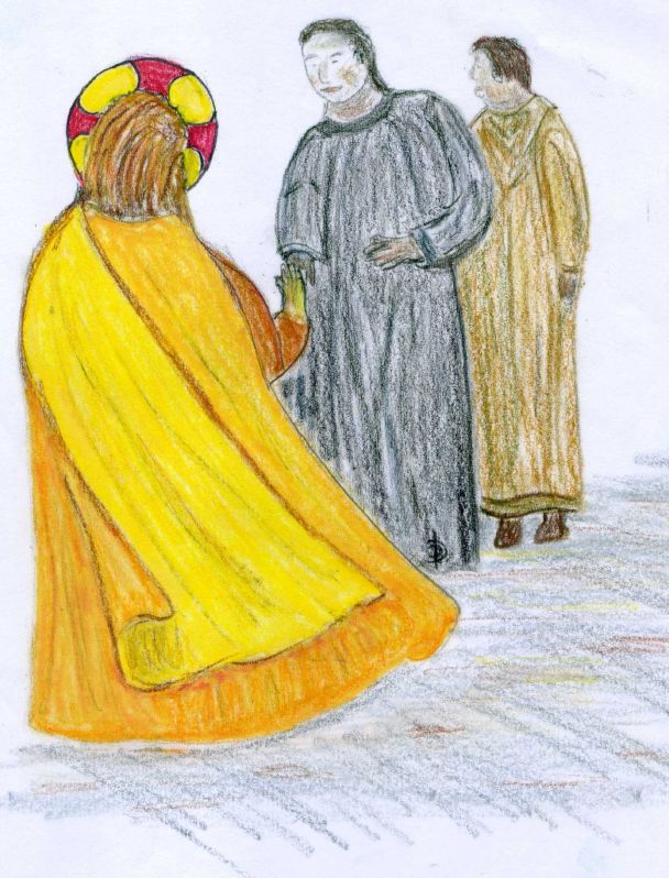 Luc 9,51-62
Comme s'accomplissait le temps où il allait être enlevé au ciel, Jésus, le visage déterminé, prit la route de Jérusalem. Il envoya, en avant de lui, des messagers; ceux-ci se mirent en route et entrèrent dans un village de Samaritains pour préparer sa venue. Mais on refusa de le recevoir, parce qu'il se dirigeait vers Jérusalem. Voyant cela, les disciples Jacques et Jean dirent: « Seigneur, veux-tu que nous ordonnions qu'un feu tombe du ciel et les détruise ? » Mais Jésus, se retournant, les réprimanda. Puis ils partirent pour un autre village.
En cours de route, un homme dit à Jésus : « Je te suivrai partout où tu iras. » Jésus lui déclara: « Les renards ont des terriers, les oiseaux du ciel ont des nids; mais le Fils de l'homme n'a pas d'endroit où reposer la tête. »
Il dit à un autre : « Suis-moi. » L'homme répondit : « Seigneur, permets-moi d'aller d'abord enterrer mon père. » Mais Jésus répliqua : « Laisse les morts enterrer leurs morts. Toi, pars, et annonce le règne de Dieu. »
Un autre encore lui dit: « Je te suivrai, Seigneur; mais laisse-moi d'abord faire mes adieux aux gens de ma maison. » Jésus lui répondit : « Quiconque met la main à la charrue, puis regarde en arrière, n'est pas fait pour le royaume de Dieu. »
http://croire.la-croix.com/Textes-du-dimanche/2016/13e-dimanche-ordinaire-dimanche-26-juin-2016/La-vie-devant-soi?&PMID=0a7d05ad8eec8d9af8655bb346f91754 Luc 9,51-62
Comme s'accomplissait le temps où il allait être enlevé au ciel, Jésus, le visage déterminé, prit la route de Jérusalem. Il envoya, en avant de lui, des messagers; ceux-ci se mirent en route et entrèrent dans un village de Samaritains pour préparer sa venue. Mais on refusa de le recevoir, parce qu'il se dirigeait vers Jérusalem. Voyant cela, les disciples Jacques et Jean dirent: « Seigneur, veux-tu que nous ordonnions qu'un feu tombe du ciel et les détruise ? » Mais Jésus, se retournant, les réprimanda. Puis ils partirent pour un autre village.
En cours de route, un homme dit à Jésus : « Je te suivrai partout où tu iras. » Jésus lui déclara: « Les renards ont des terriers, les oiseaux du ciel ont des nids; mais le Fils de l'homme n'a pas d'endroit où reposer la tête. »
Il dit à un autre : « Suis-moi. » L'homme répondit : « Seigneur, permets-moi d'aller d'abord enterrer mon père. » Mais Jésus répliqua : « Laisse les morts enterrer leurs morts. Toi, pars, et annonce le règne de Dieu. »
Un autre encore lui dit: « Je te suivrai, Seigneur; mais laisse-moi d'abord faire mes adieux aux gens de ma maison. » Jésus lui répondit : « Quiconque met la main à la charrue, puis regarde en arrière, n'est pas fait pour le royaume de Dieu. »
http://croire.la-croix.com/Textes-du-dimanche/2016/13e-dimanche-ordinaire-dimanche-26-juin-2016/La-vie-devant-soi?&PMID=0a7d05ad8eec8d9af8655bb346f91754
